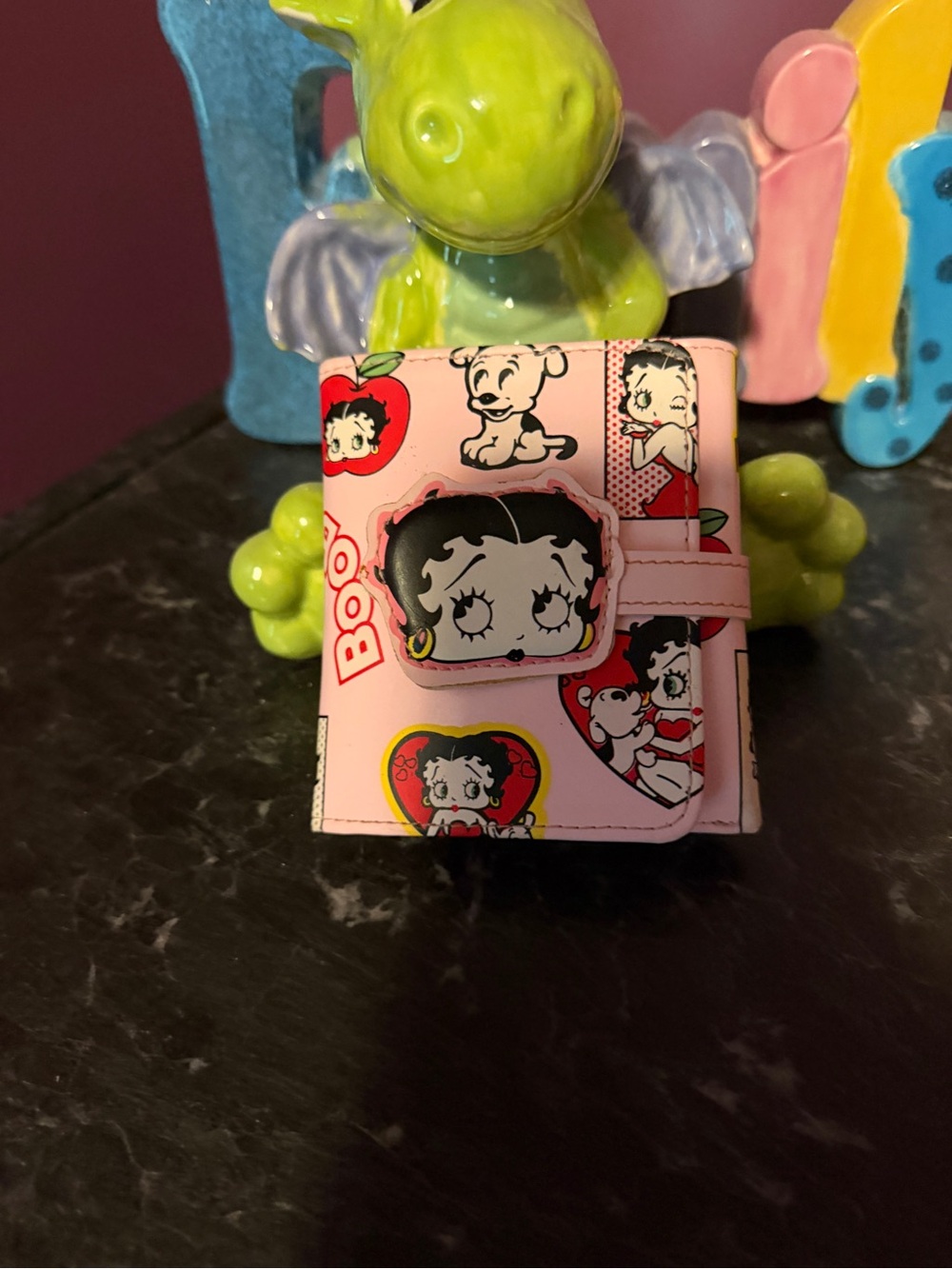 Betty Boop Pink Wallet - Cute Cartoon Cardholder